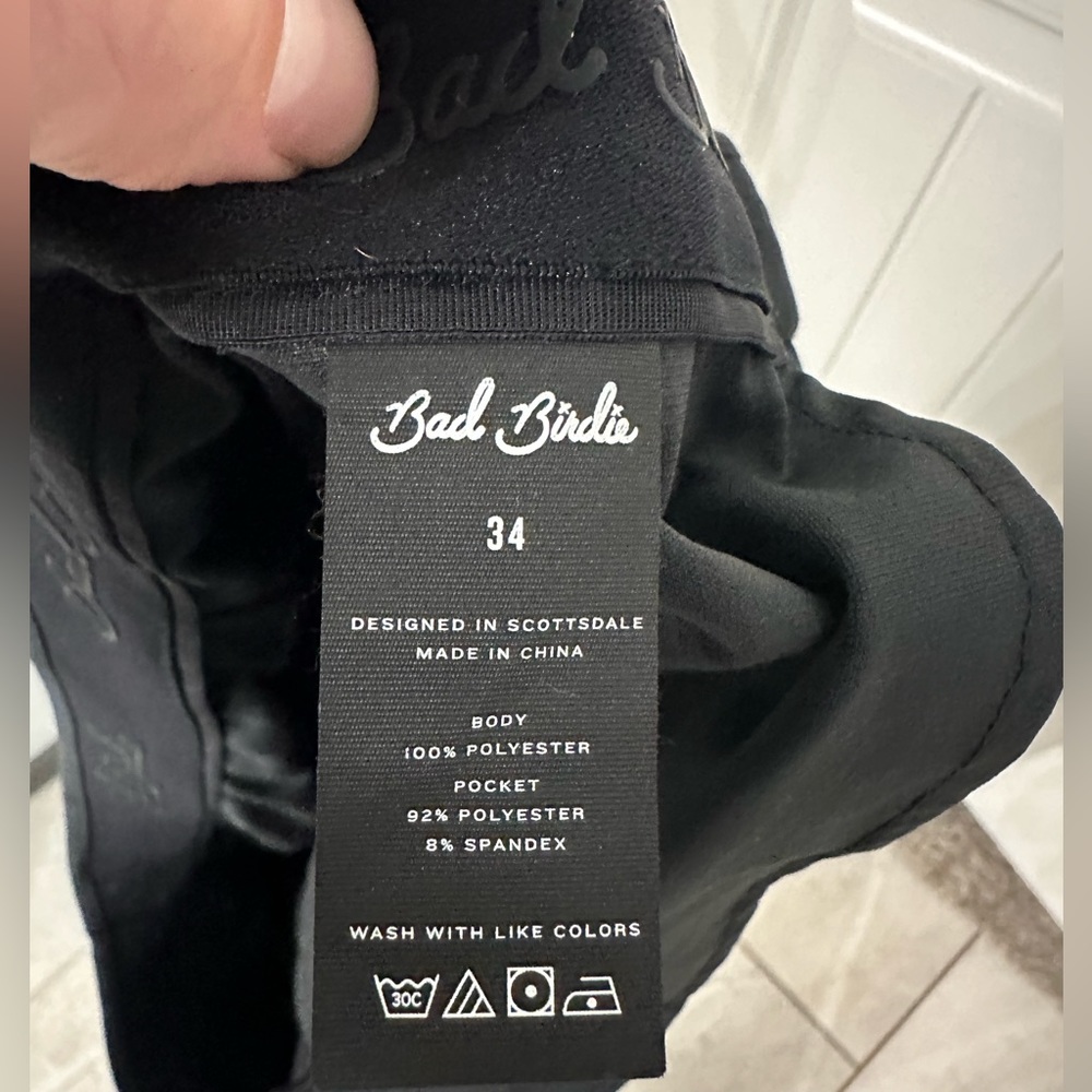 Bad Birdie Black golf shorts